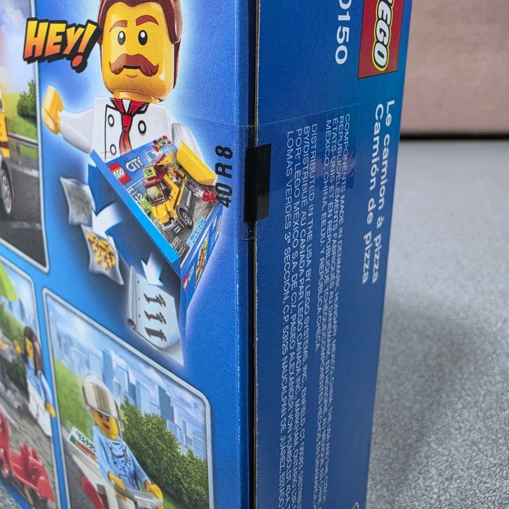 LEGO City Pizza Van 60150 Kids Yellow New Building Toy Set